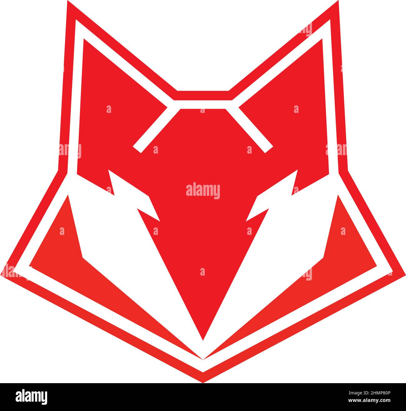 Abstraktes Vektordesign Von Red Fox Stock Vektor