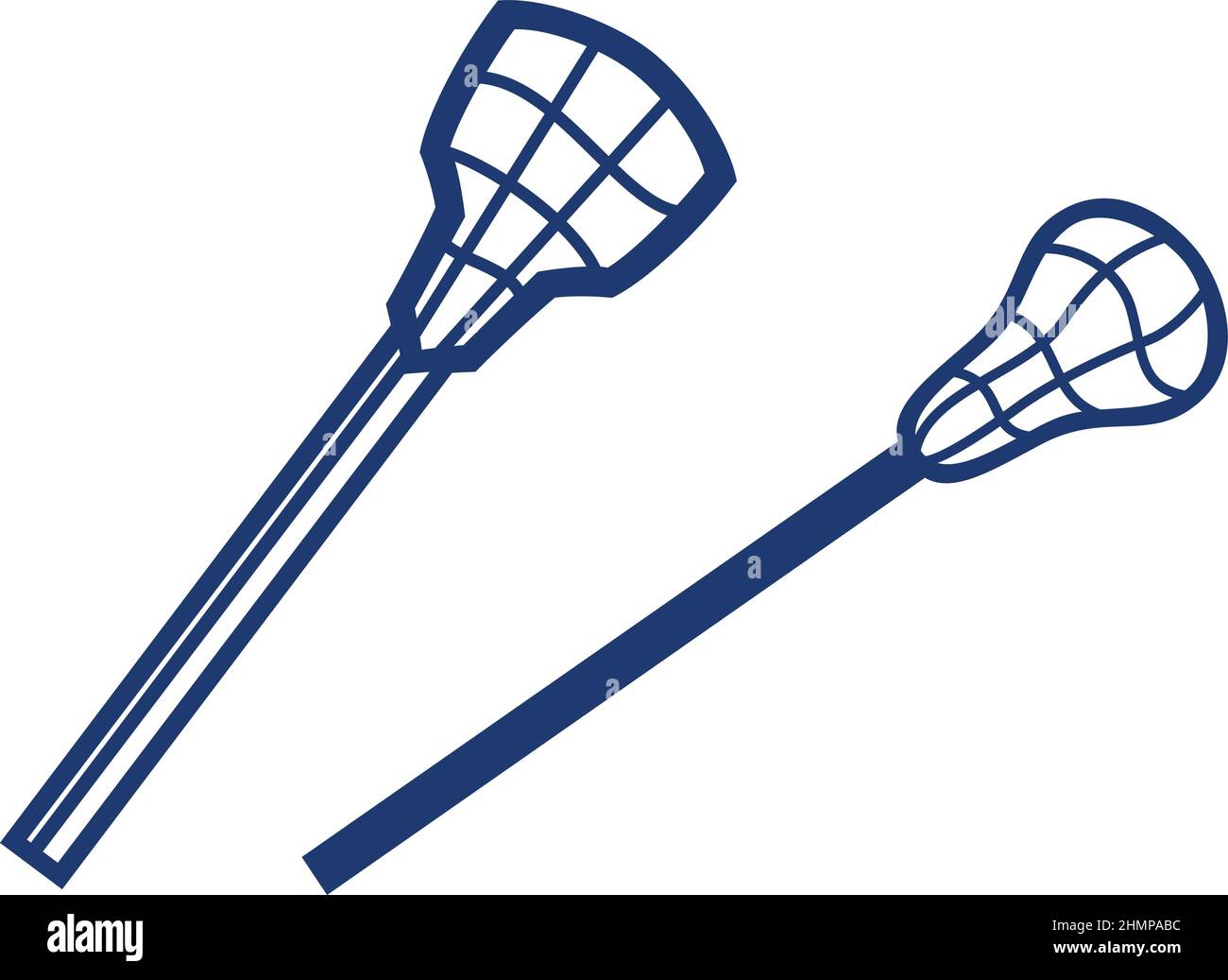 Lacrosse Stick Simple Vector Design Stock Vektor