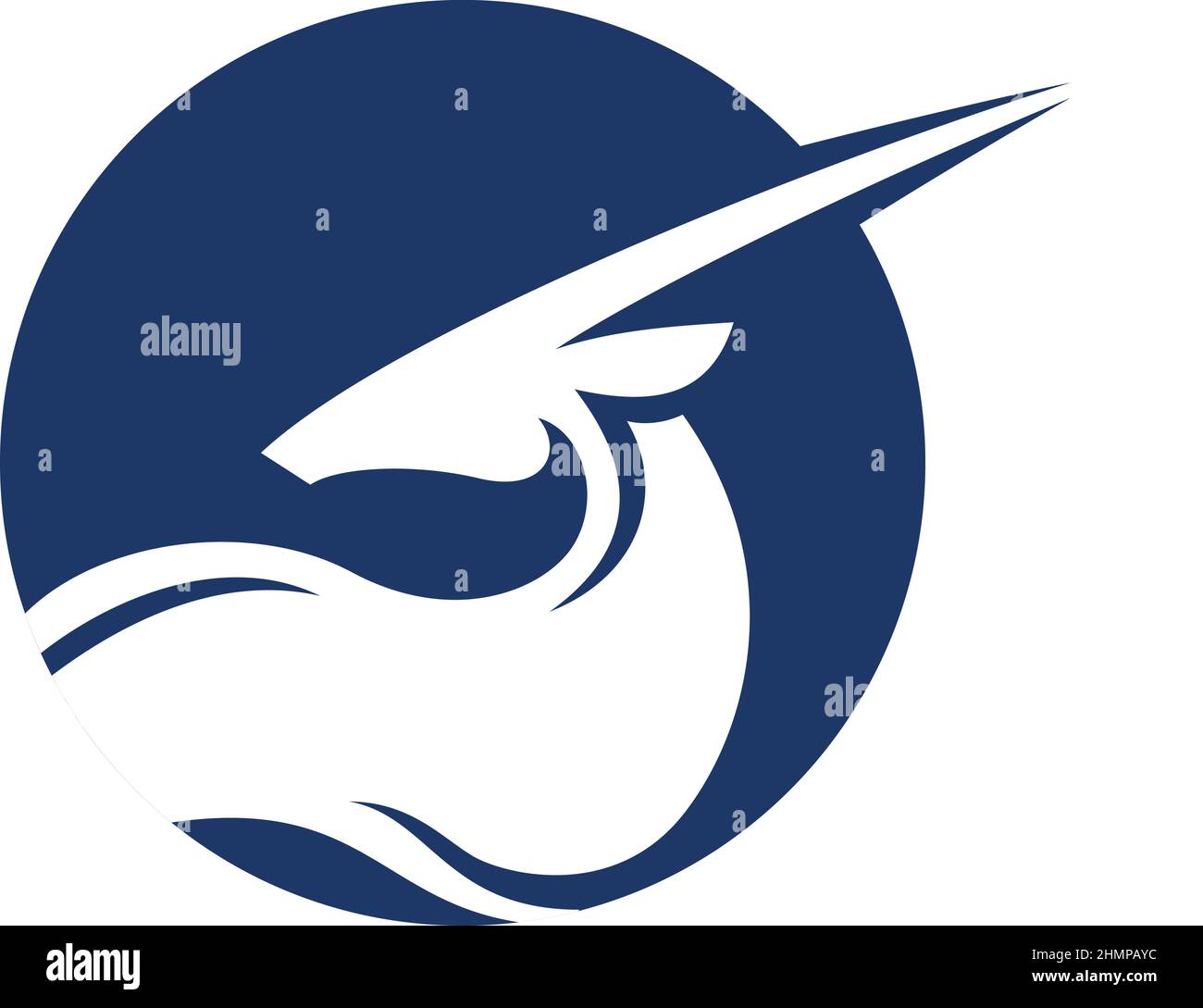 Abstraktes Design von Saola Simple Vector Stock Vektor