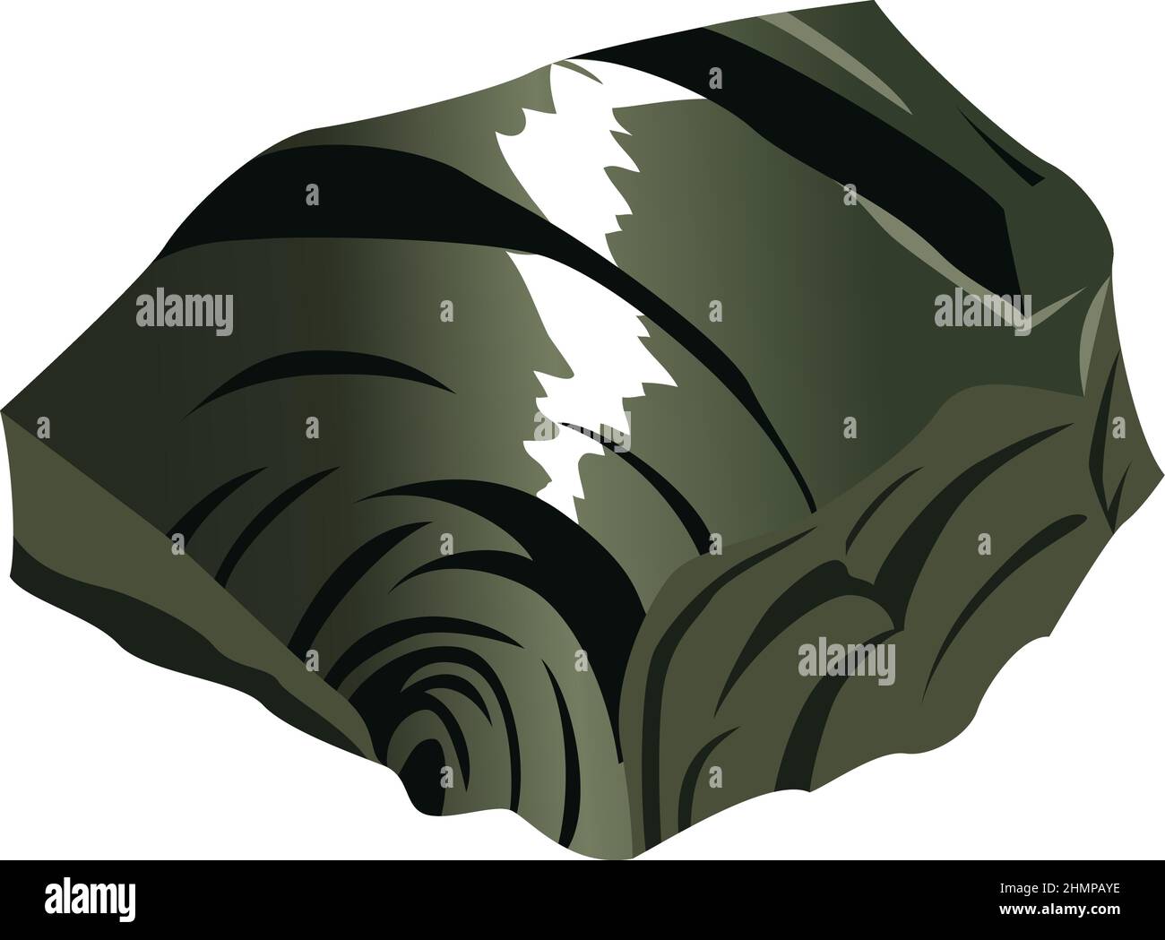 Obsidian Rock Vector Stock Vektor