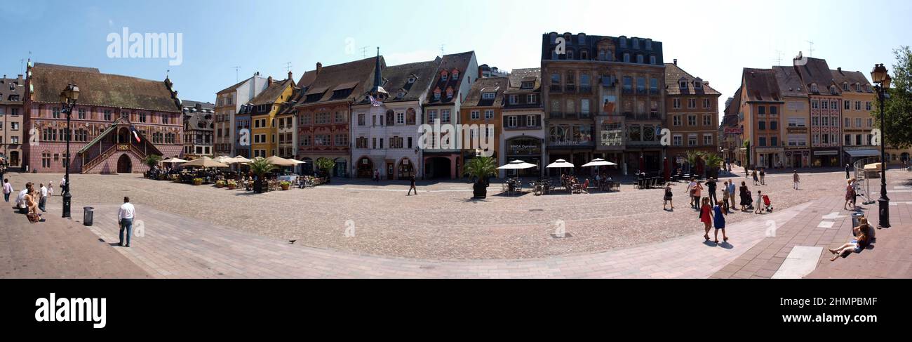 Mulhouse-Frankreich-Panorama Stockfoto