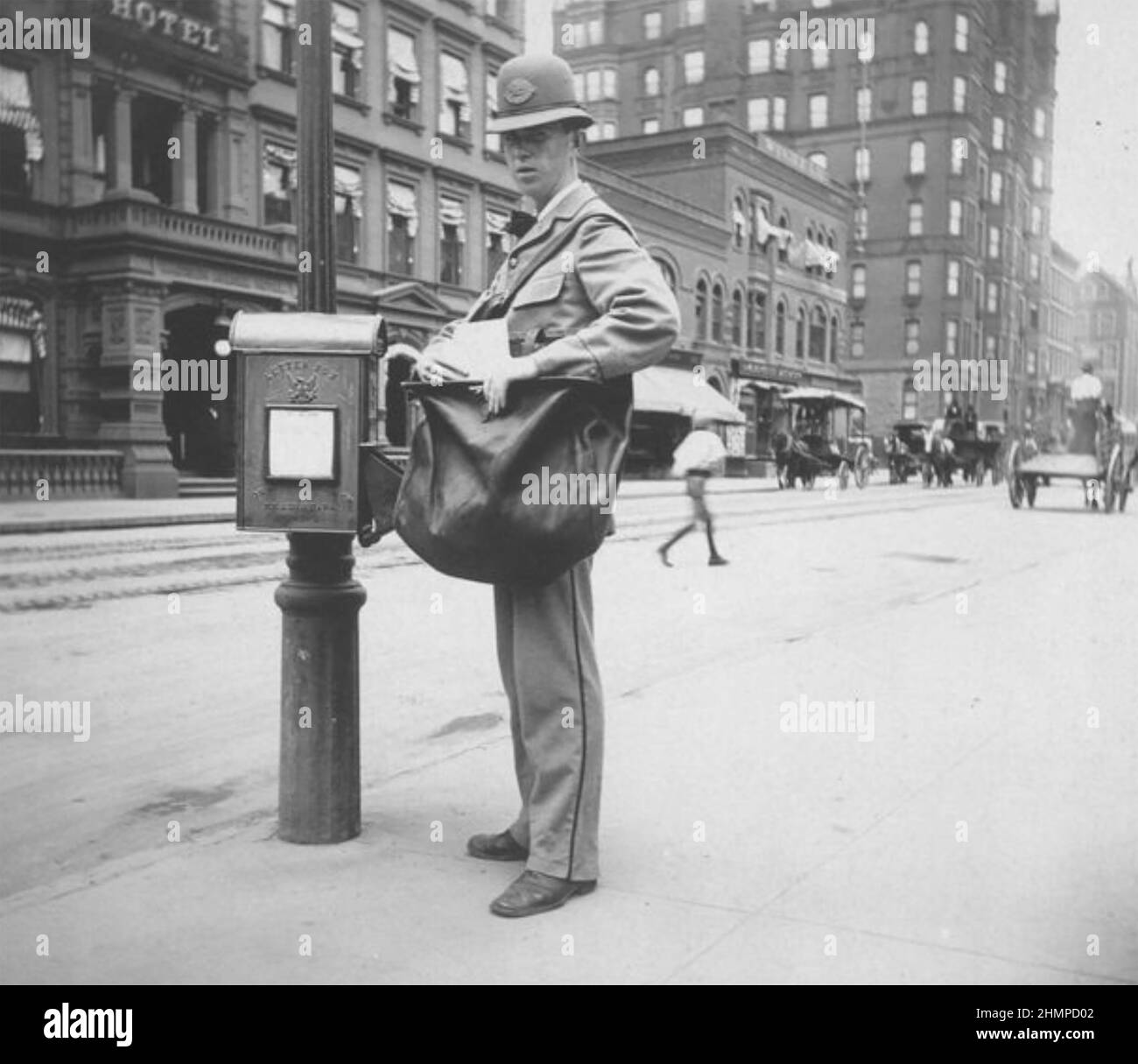 NEW YORK POSTBOTE 1896 Stockfoto