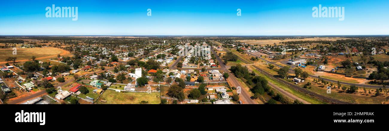 Innenstadt von Nyngan Stadt im Outback Australien - ländlichen abgelegenen Shire. Stockfoto