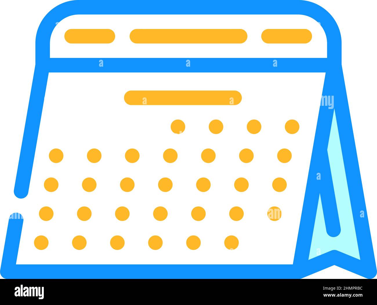 Kalender für die Planung Monat Farbe Symbol Vektor Illustration Stock Vektor