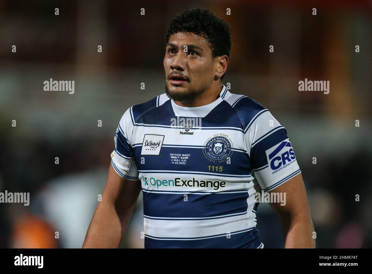 Patrick Mago #10 von Wigan Warriors während des Spiels Stockfoto