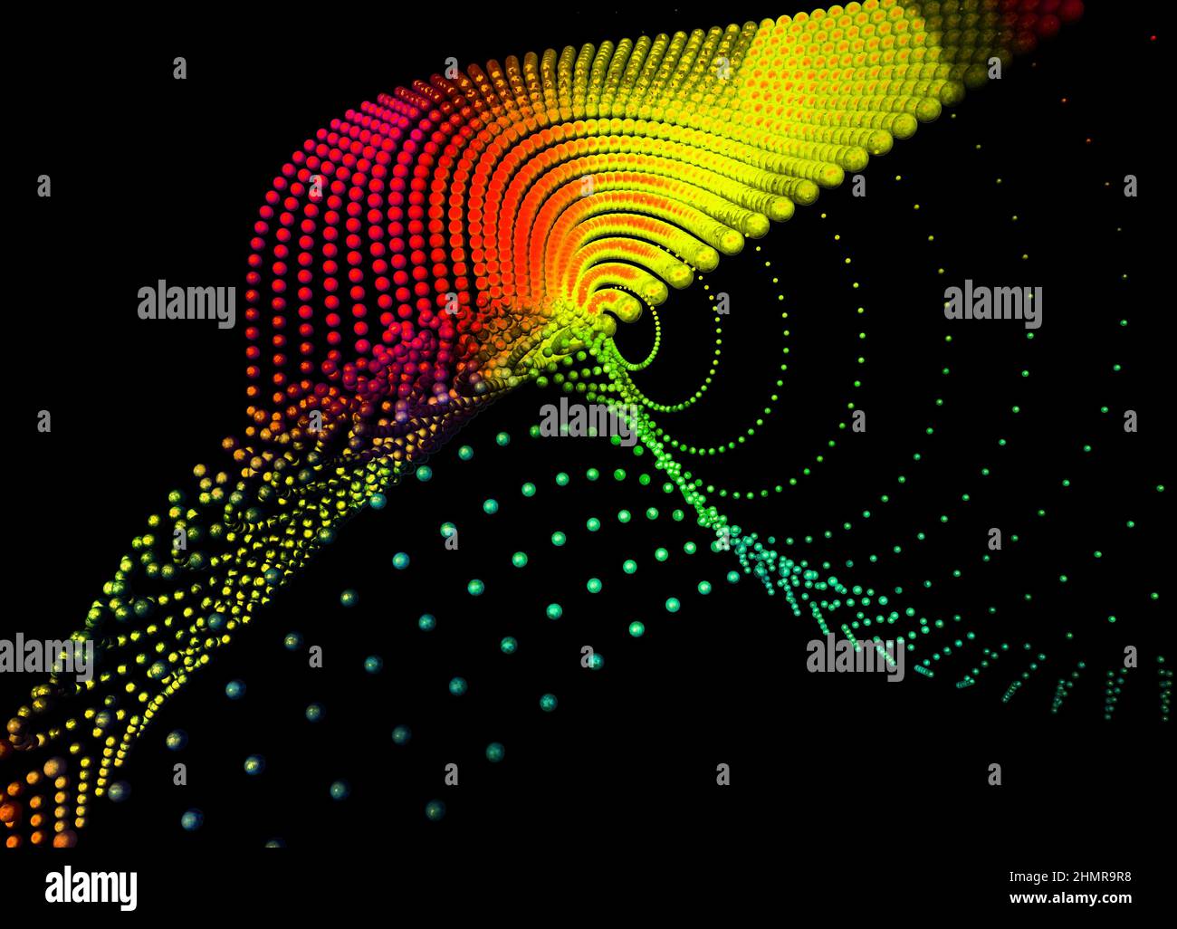 Quantencomputing, konzeptuelle Illustration Stockfoto