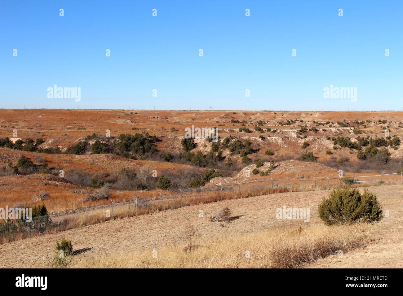 Gray County Safety Rest Area in McLean, TX, entlang der I-40 West. Stockfoto