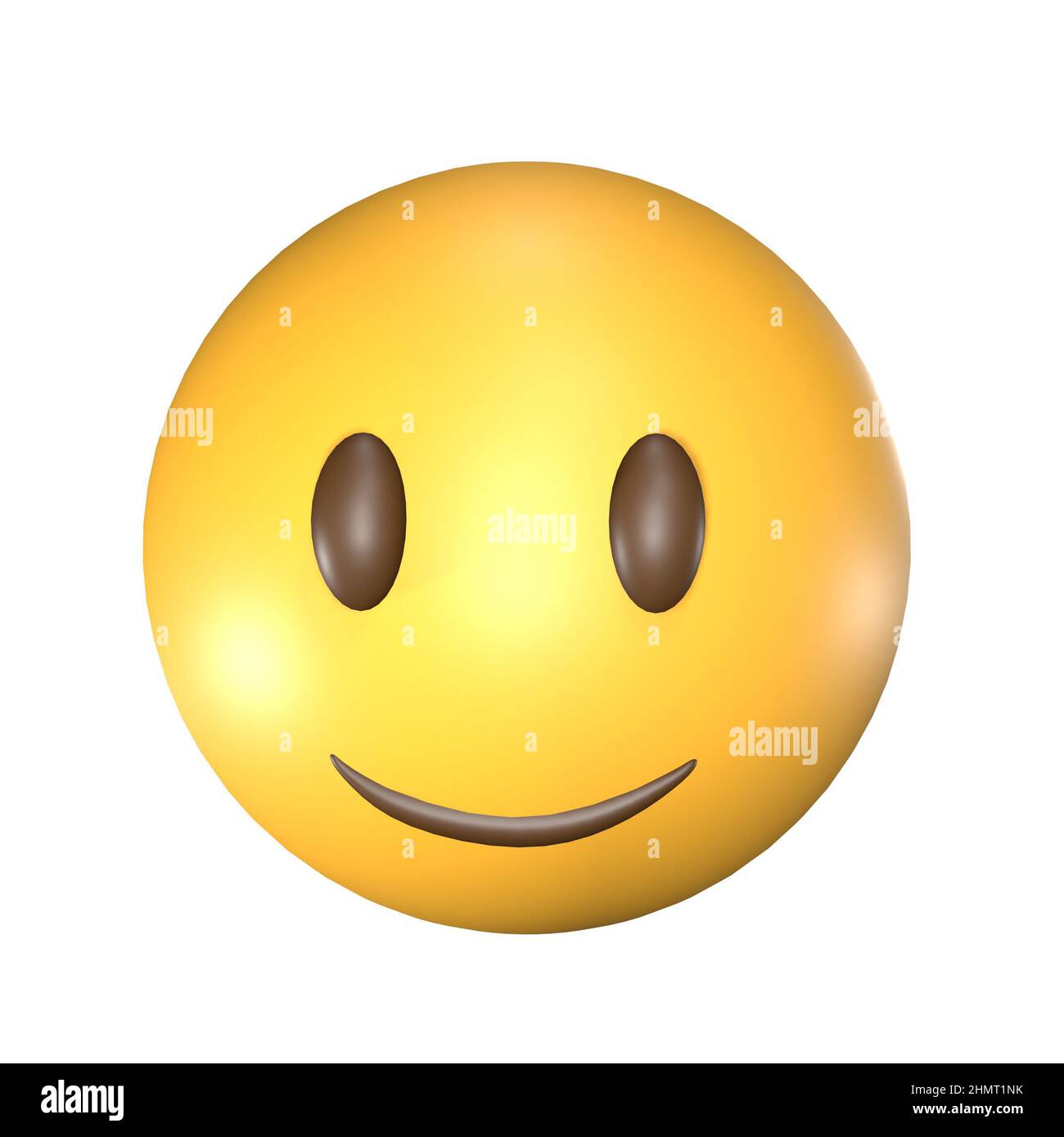 3D Smile Emoticons, die niedlich und cool aussehen Stockfoto