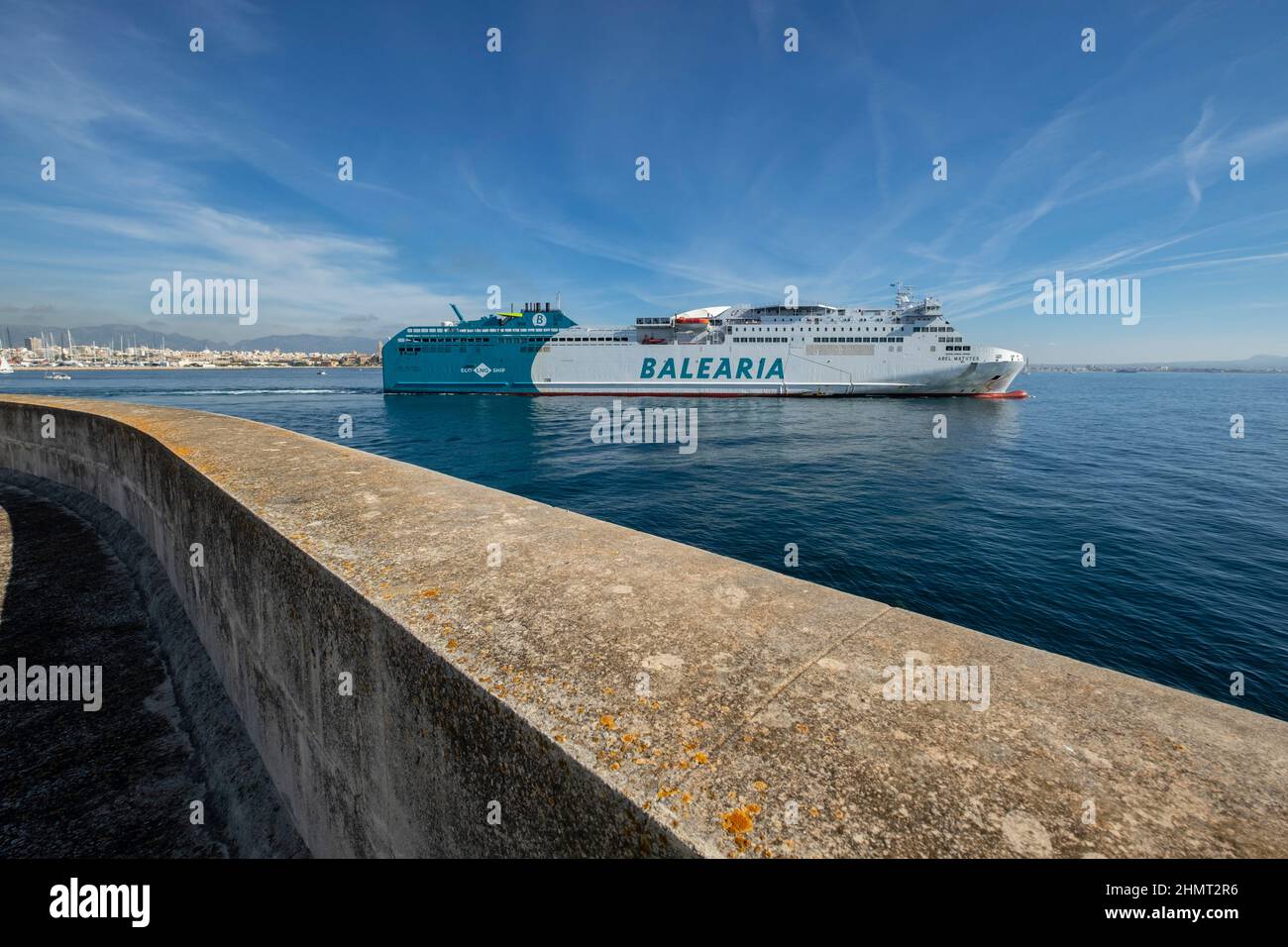Ferry de Balearia, Mallorca, balearen, Spanien Stockfoto