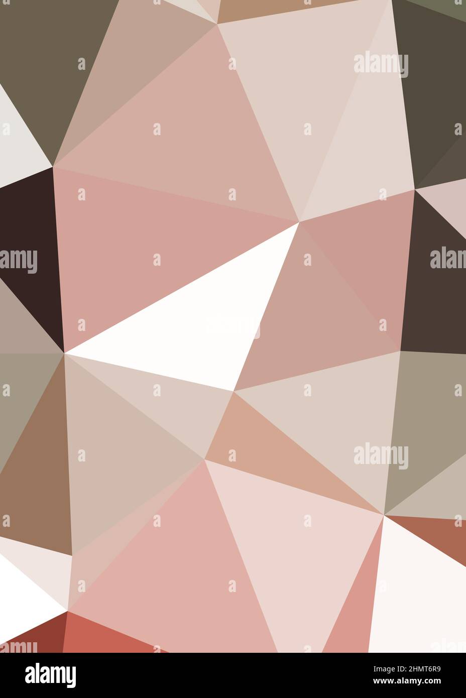Abstrakte Low Polygon Farbe Generative Art Hintergrunddarstellung Stock Vektor