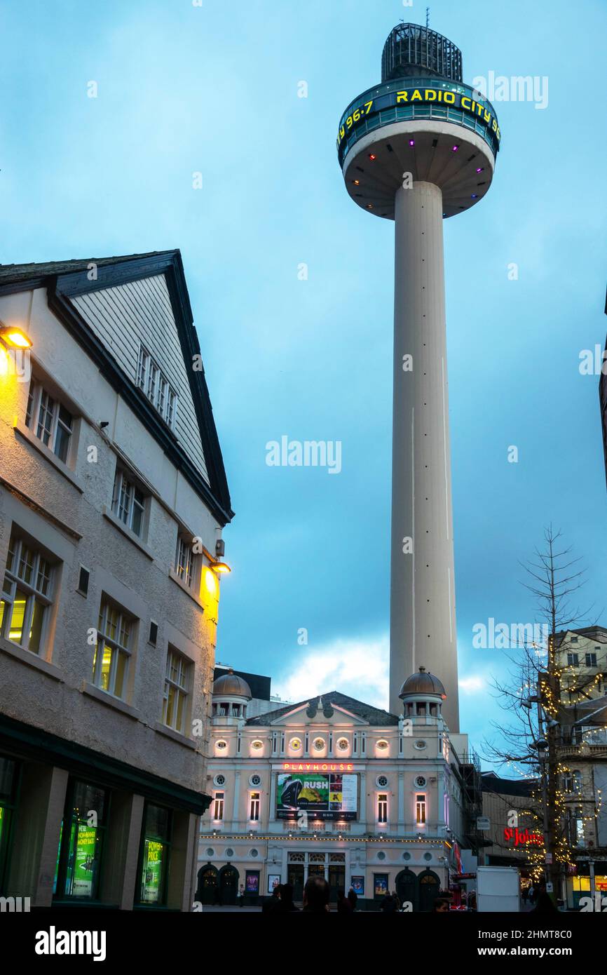 Funkturm Stadt Liverpool Stockfoto