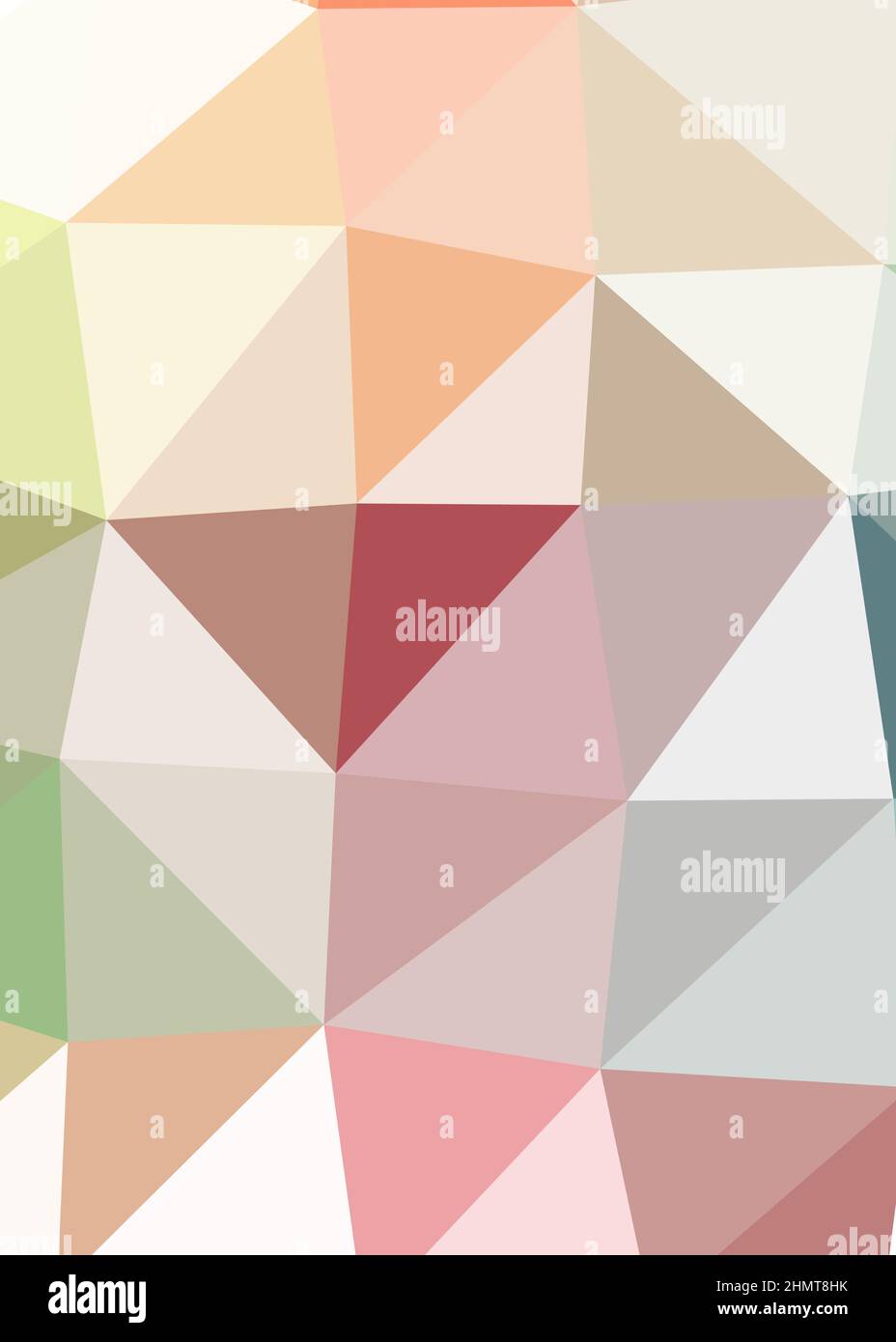 Abstrakte Low Polygon Farbe Generative Art Hintergrunddarstellung Stock Vektor