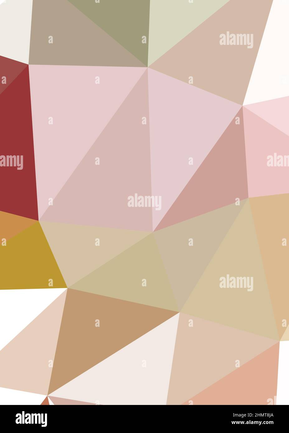 Abstrakte Low Polygon Farbe Generative Art Hintergrunddarstellung Stock Vektor