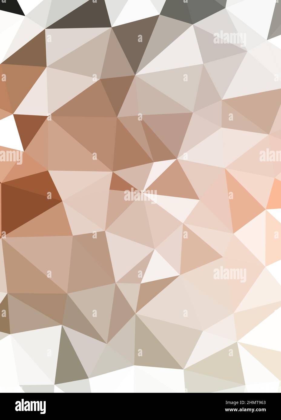 Abstrakte Low Polygon Farbe Generative Art Hintergrunddarstellung Stock Vektor