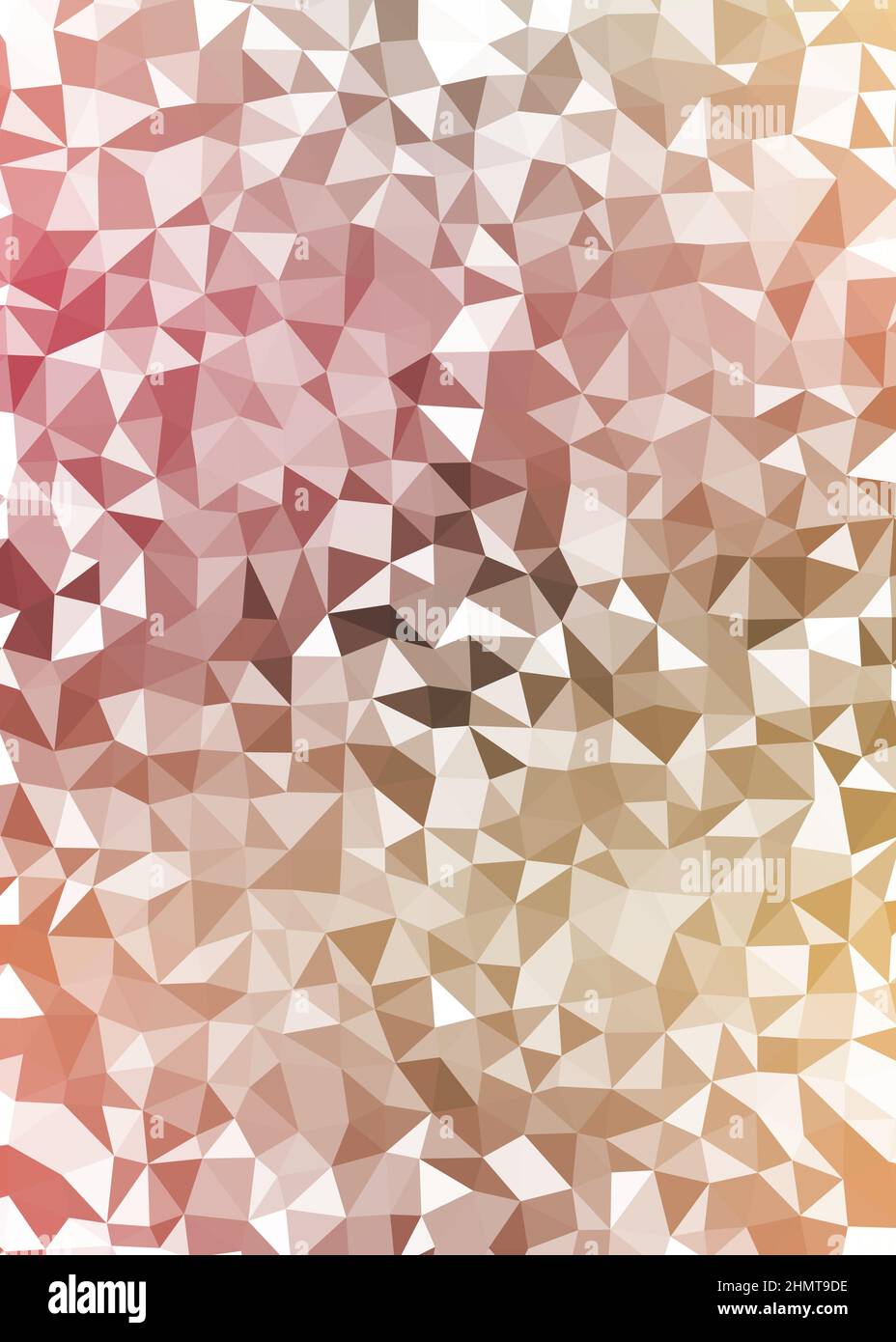 Abstrakte Low Polygon Farbe Generative Art Hintergrunddarstellung Stock Vektor