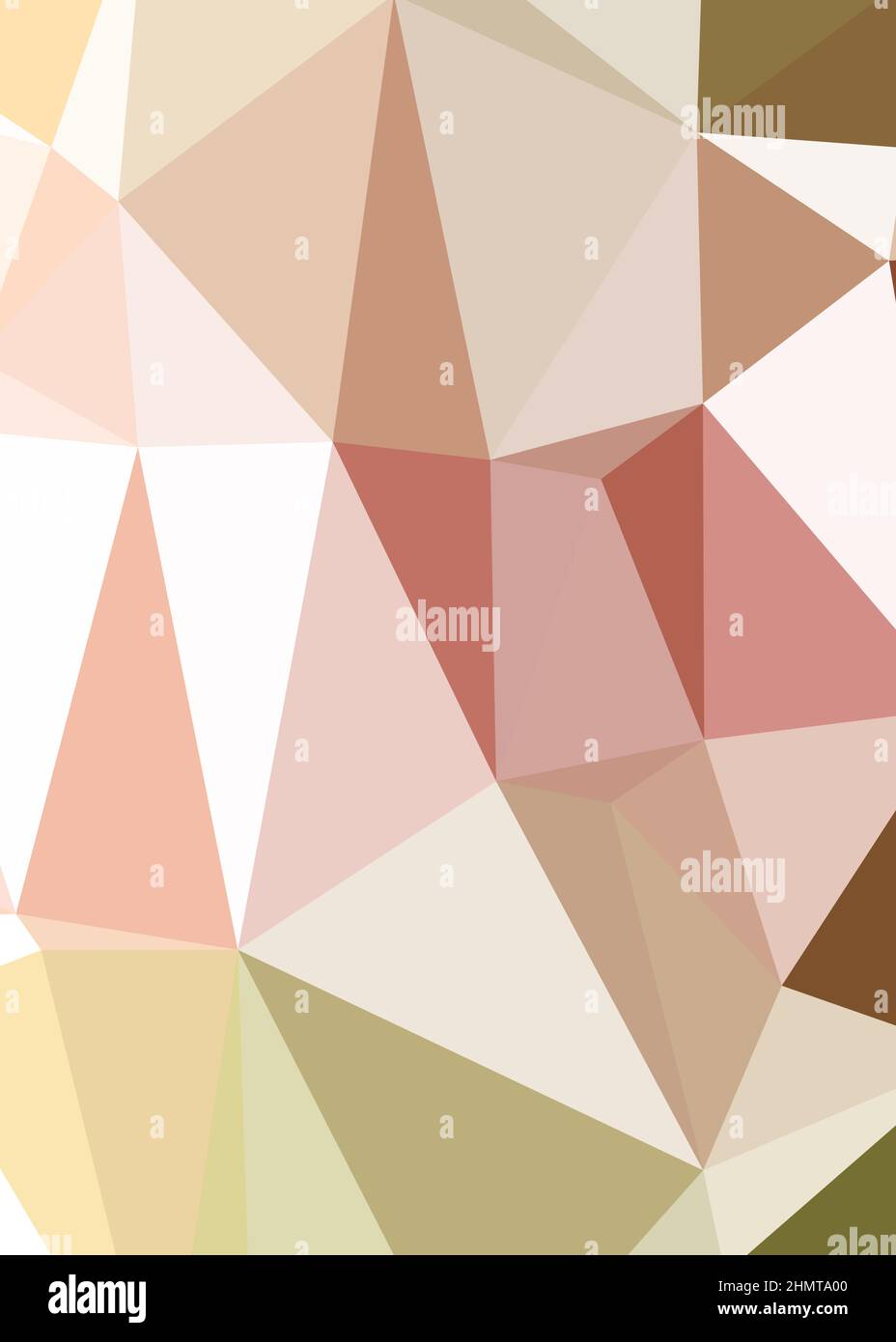 Abstrakte Low Polygon Farbe Generative Art Hintergrunddarstellung Stock Vektor