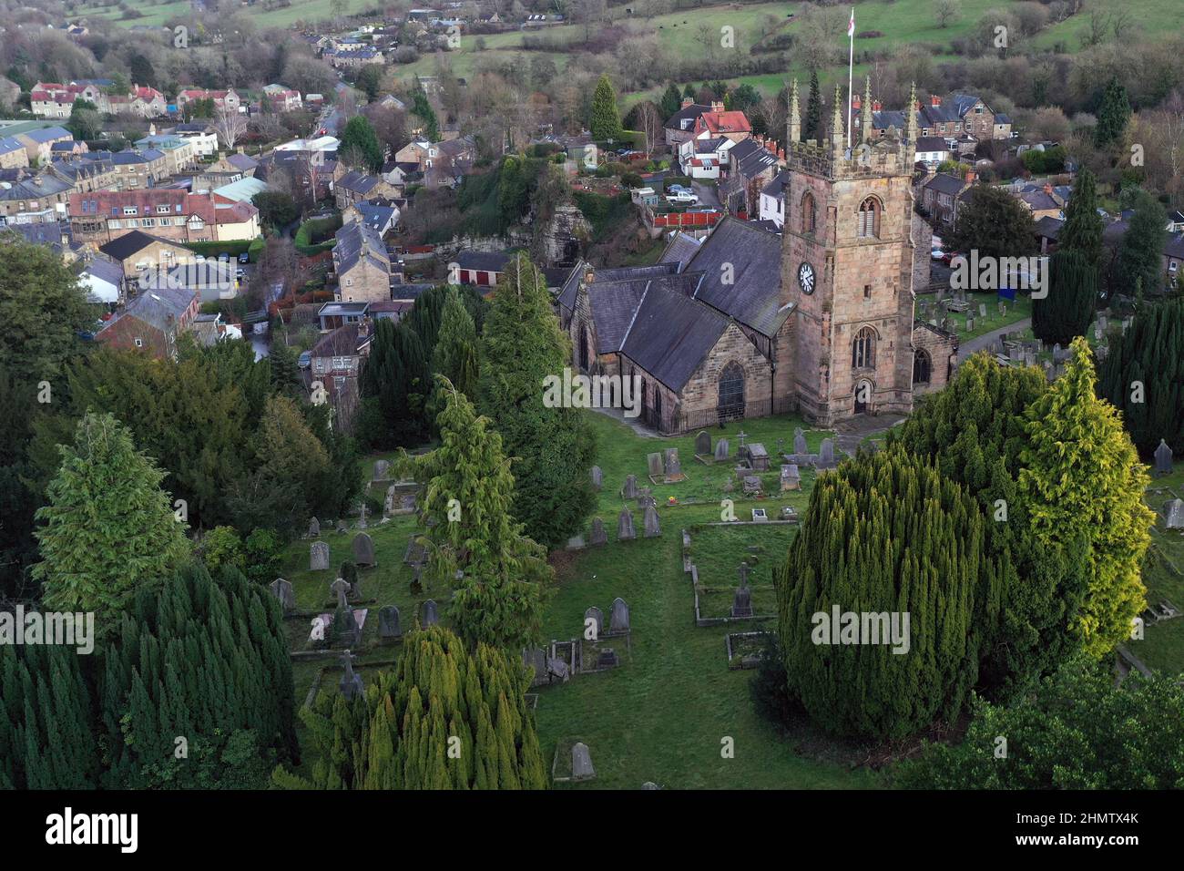 Matlock Church, Derbyshire Stockfoto