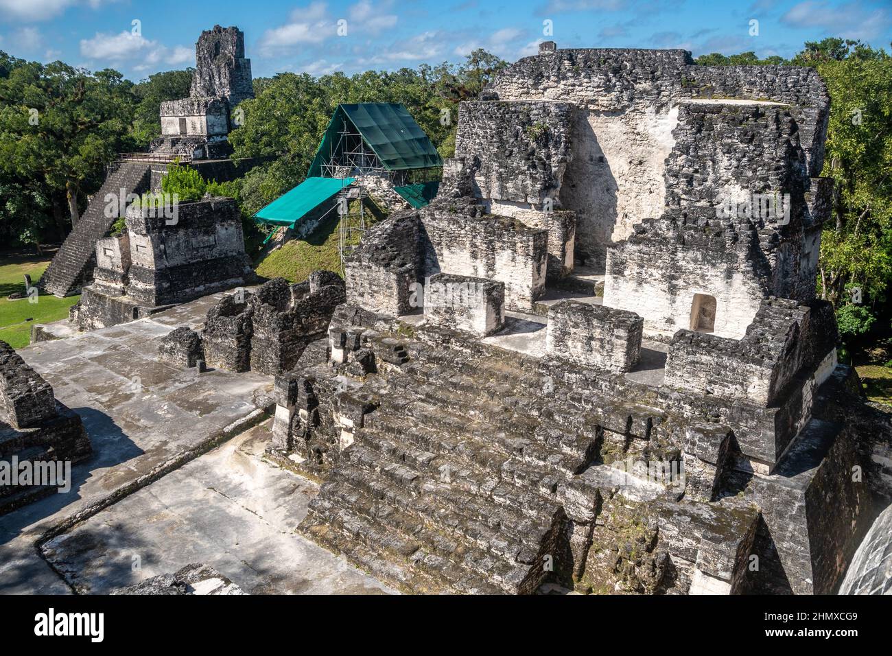 Maya-Ruinen Tikal Guatemala Stockfoto