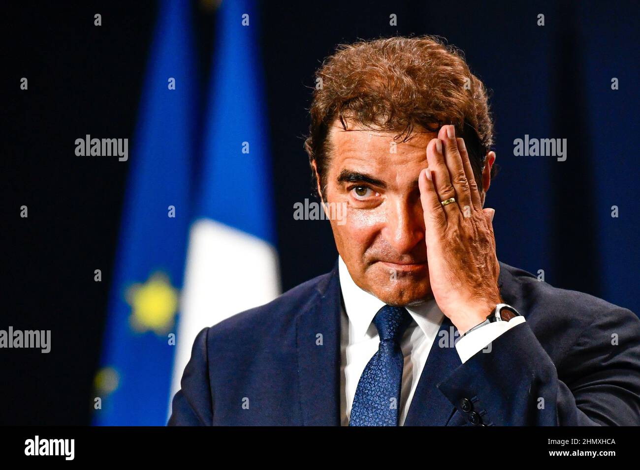 Christian Jacob, Präsident der französischen rechten Partei Les Republicains (LR) während des jährlichen „Campus des Jeunes Republicains“ (Junge Republikaner Stockfoto