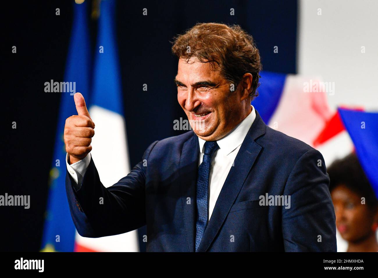 Christian Jacob, Präsident der französischen rechten Partei Les Republicains (LR) während des jährlichen „Campus des Jeunes Republicains“ (Junge Republikaner Stockfoto