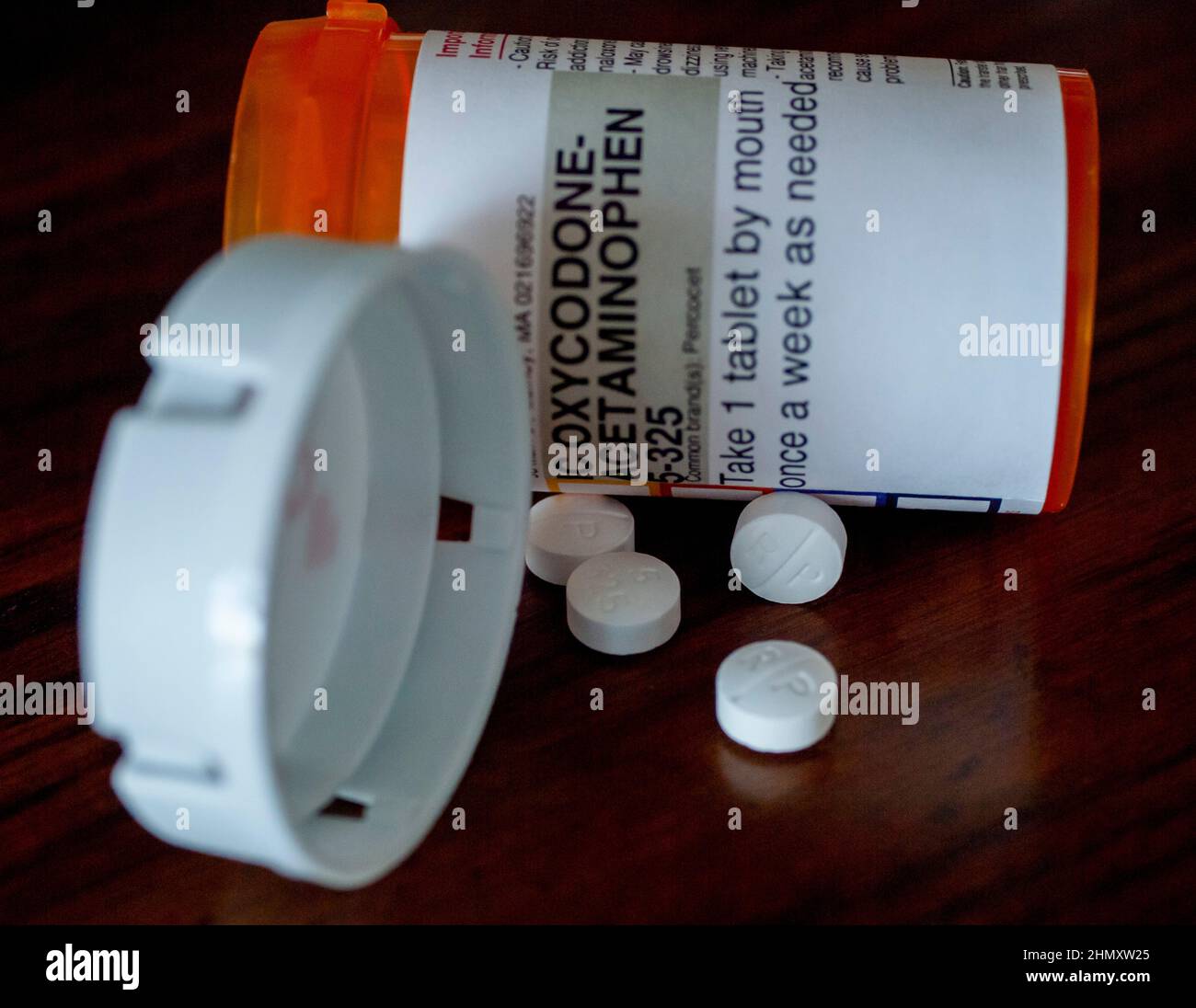 Oxycodon, auch bekannt als OxyContin, Stockfoto