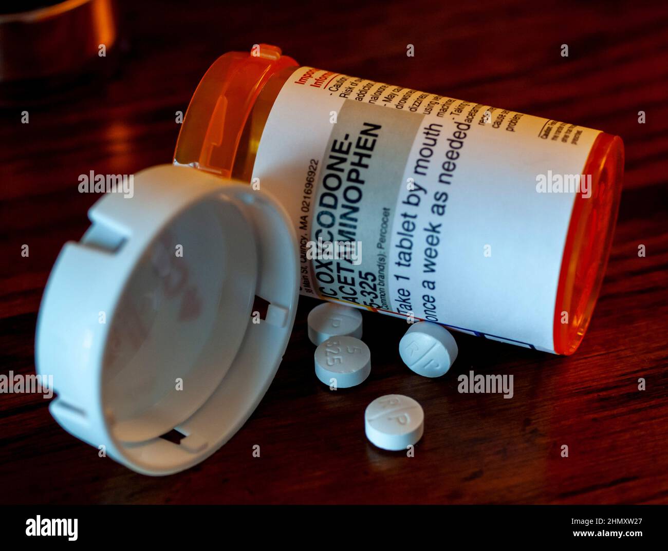 Oxycodon, auch bekannt als OxyContin, Stockfoto