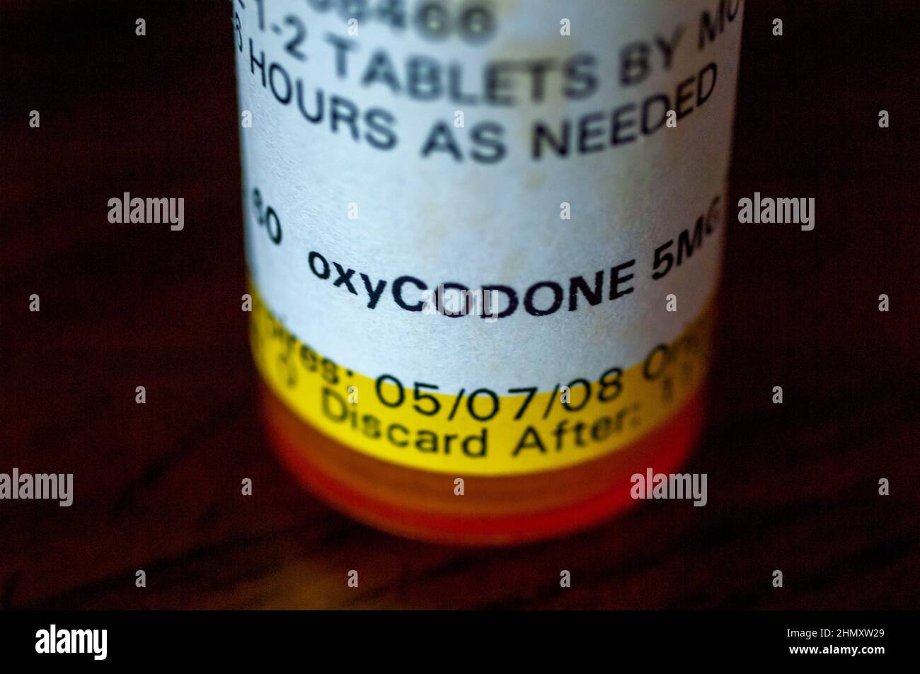 Oxycodon, auch bekannt als OxyContin, Stockfoto