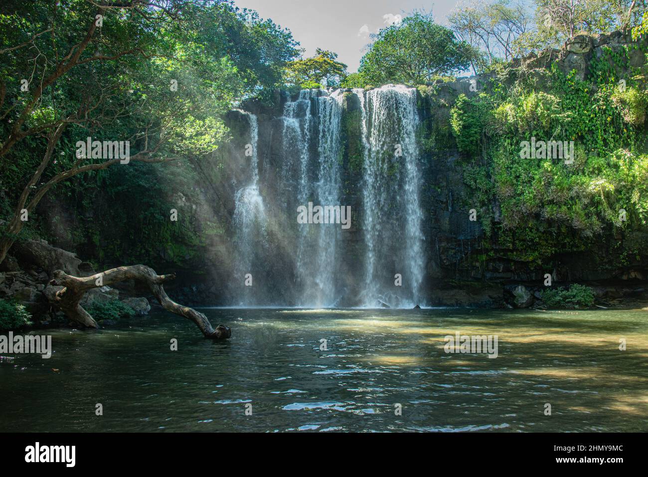 Wasserfall Llanos del Cortez, Bagaces, Guanacaste, Costa Rica Stockfoto