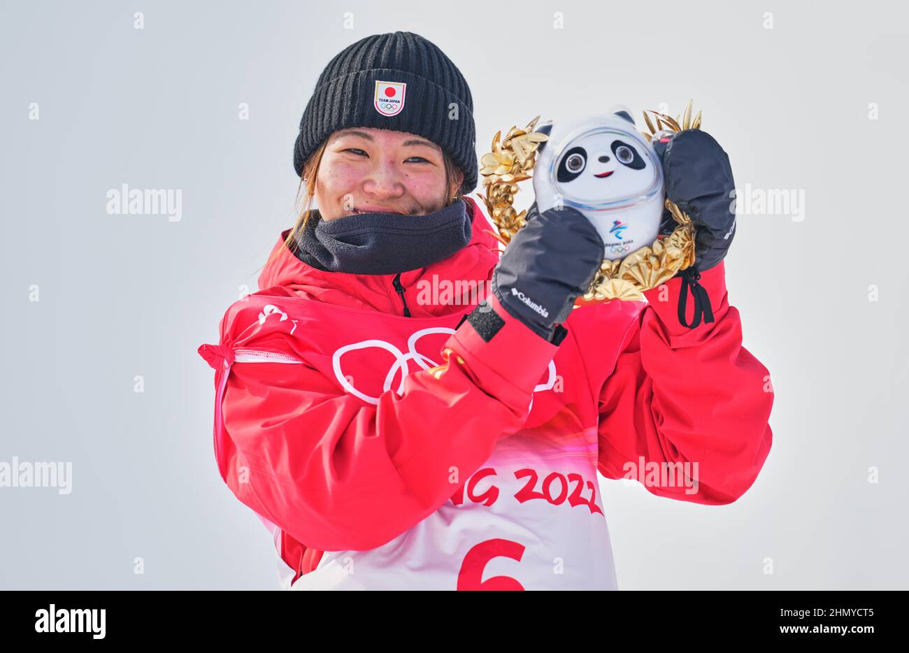 Zhangjiakou, China, Olympische Winterspiele 2022, 10. Februar 2022: Sena Tomita aus Japan beim Snowboard im Zhangjiakou Snow Park. Kim Price/CSM. Stockfoto