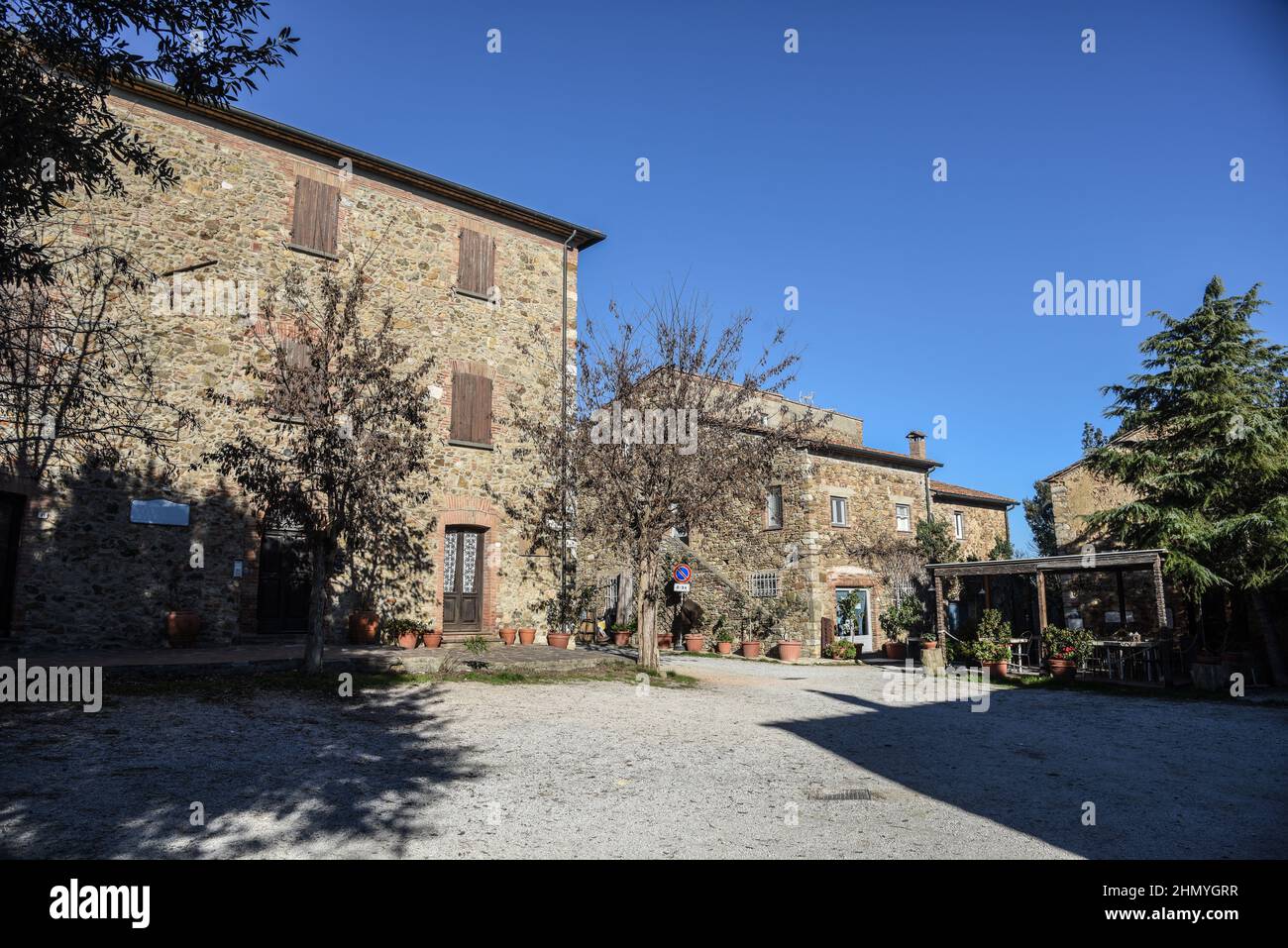 Belvedere di Suvereto, Piazzetta Stockfoto