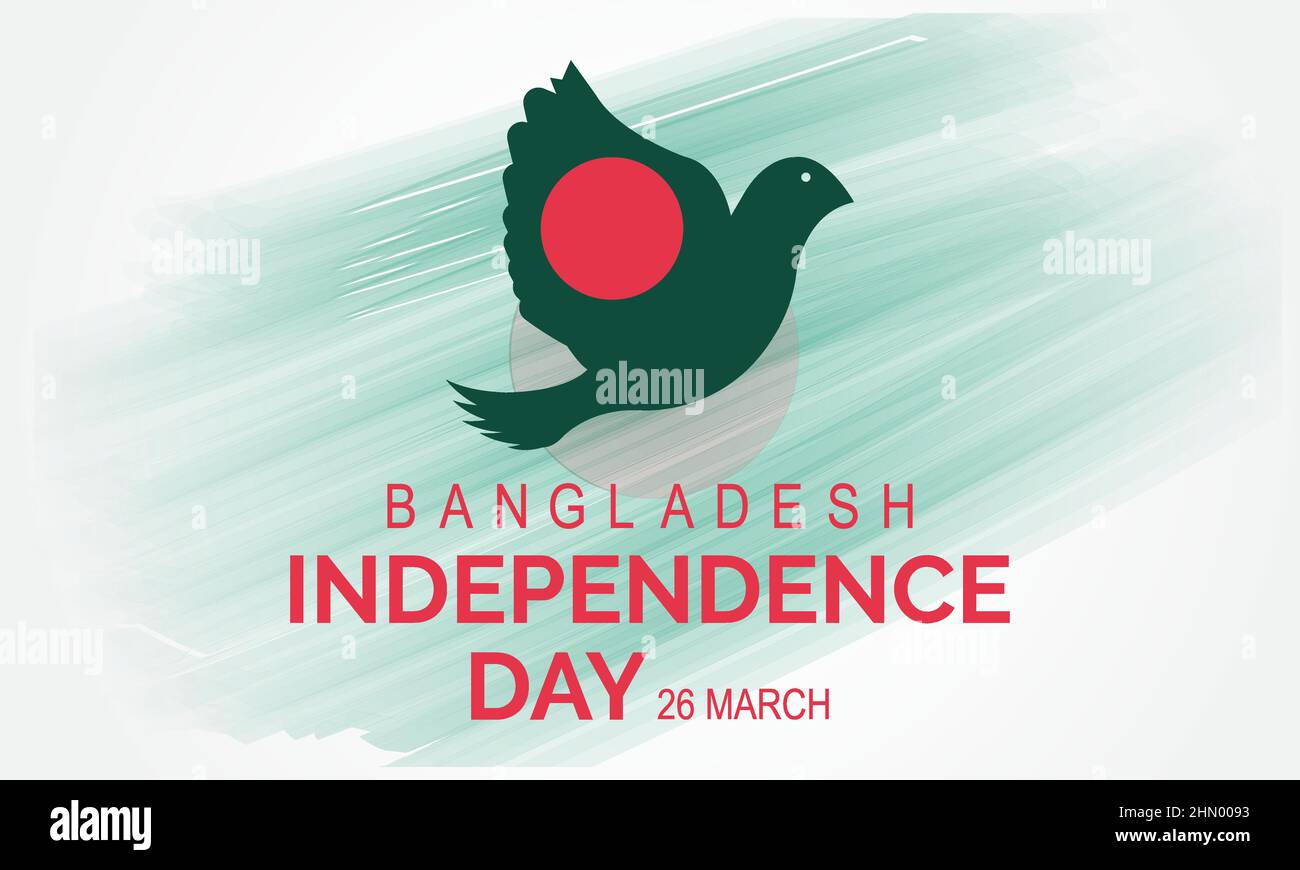 Bangladesh Independence Day. Independence Day Vektor-Vorlage für Banner, Karte, Poster, Hintergrund. Stock Vektor