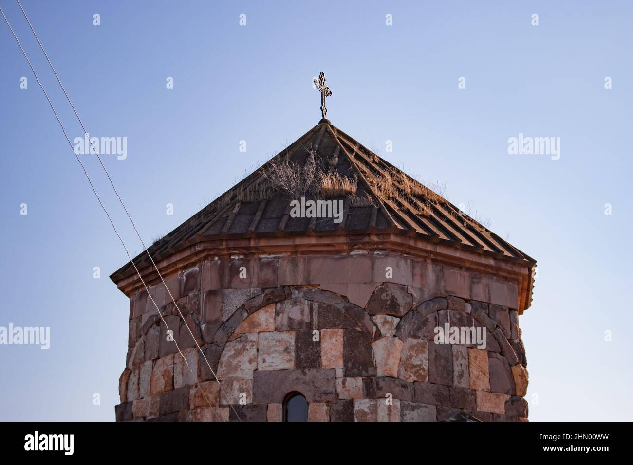 Voskepar Kirche. Kirche St. Astvatsatsatsin Voskepar, Provinz Tavush, Armenien Stockfoto