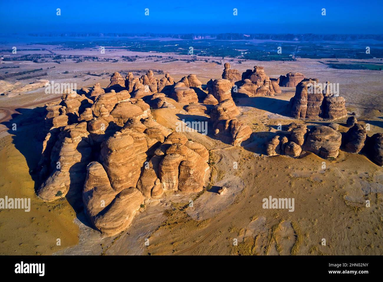 Saudi-Arabien, Region Al Madinah, Alula oder Al Ula, Nabatäisches Grab in der archäologischen Stätte Hegra (Madain Saleh), Jabal Ithlb Stockfoto