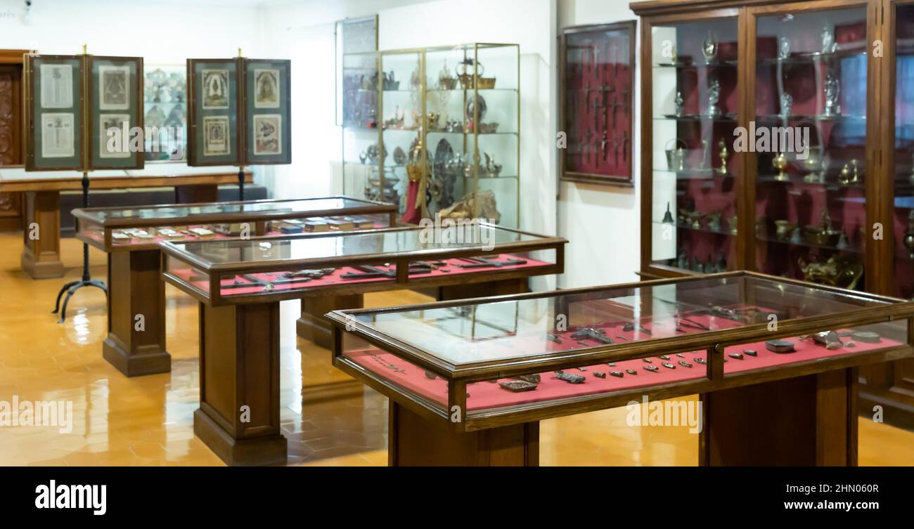 Kunsthandwerk im Museum von Frederic Mares Stockfoto
