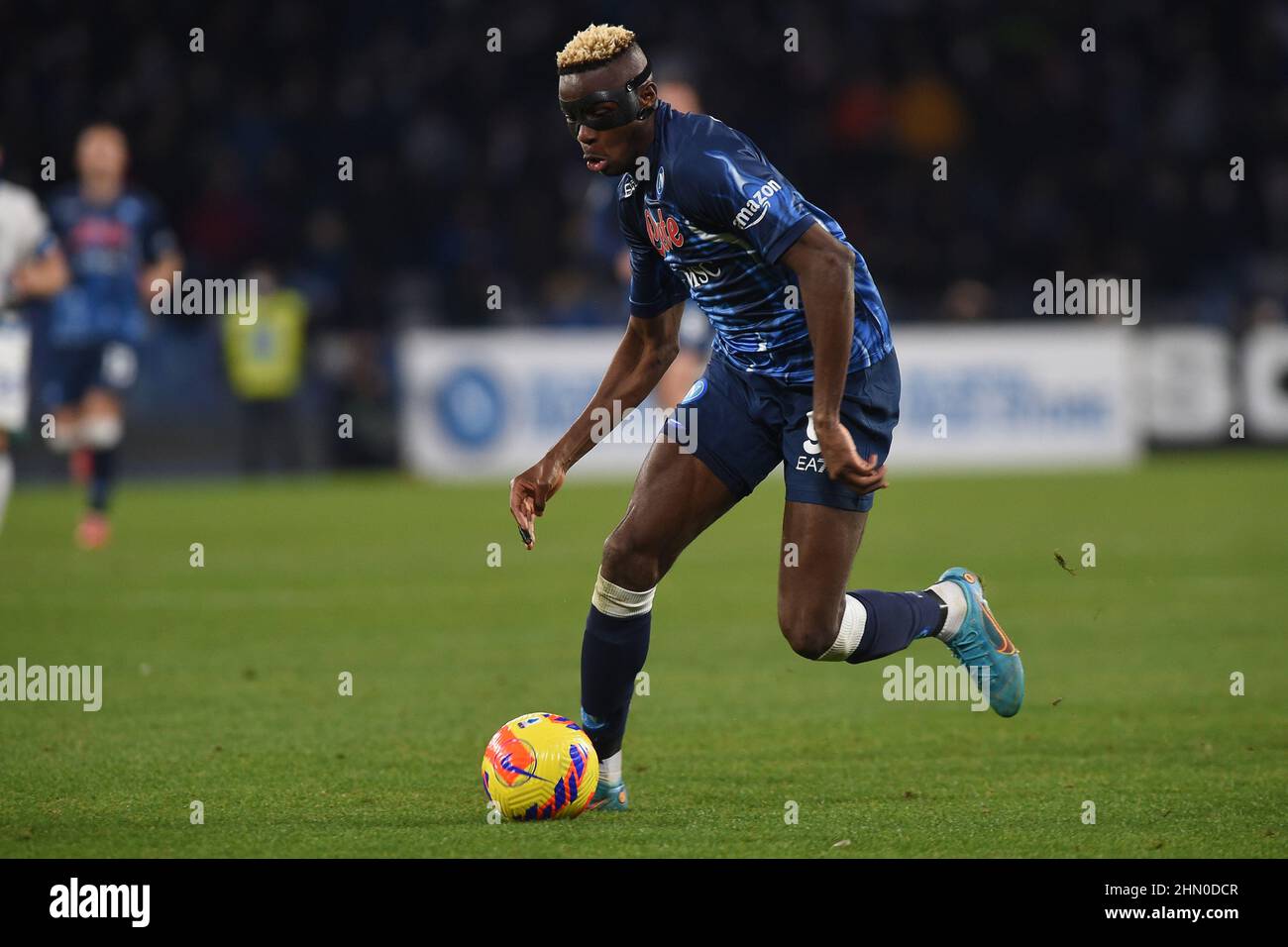 Victor Osimhen von SSC Napoli während des Spiels der Serie A 2021/22 zwischen SSC Napoli und dem FC Internazionale im Diego Armando Maradona Stadium am 1. Februar Stockfoto