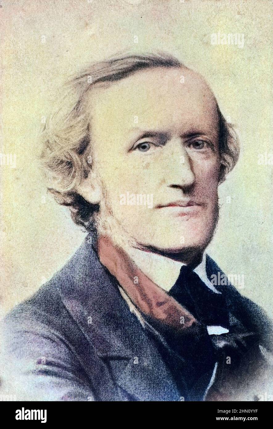 Portrait de Richard Wagner (1813-1883) Stockfoto