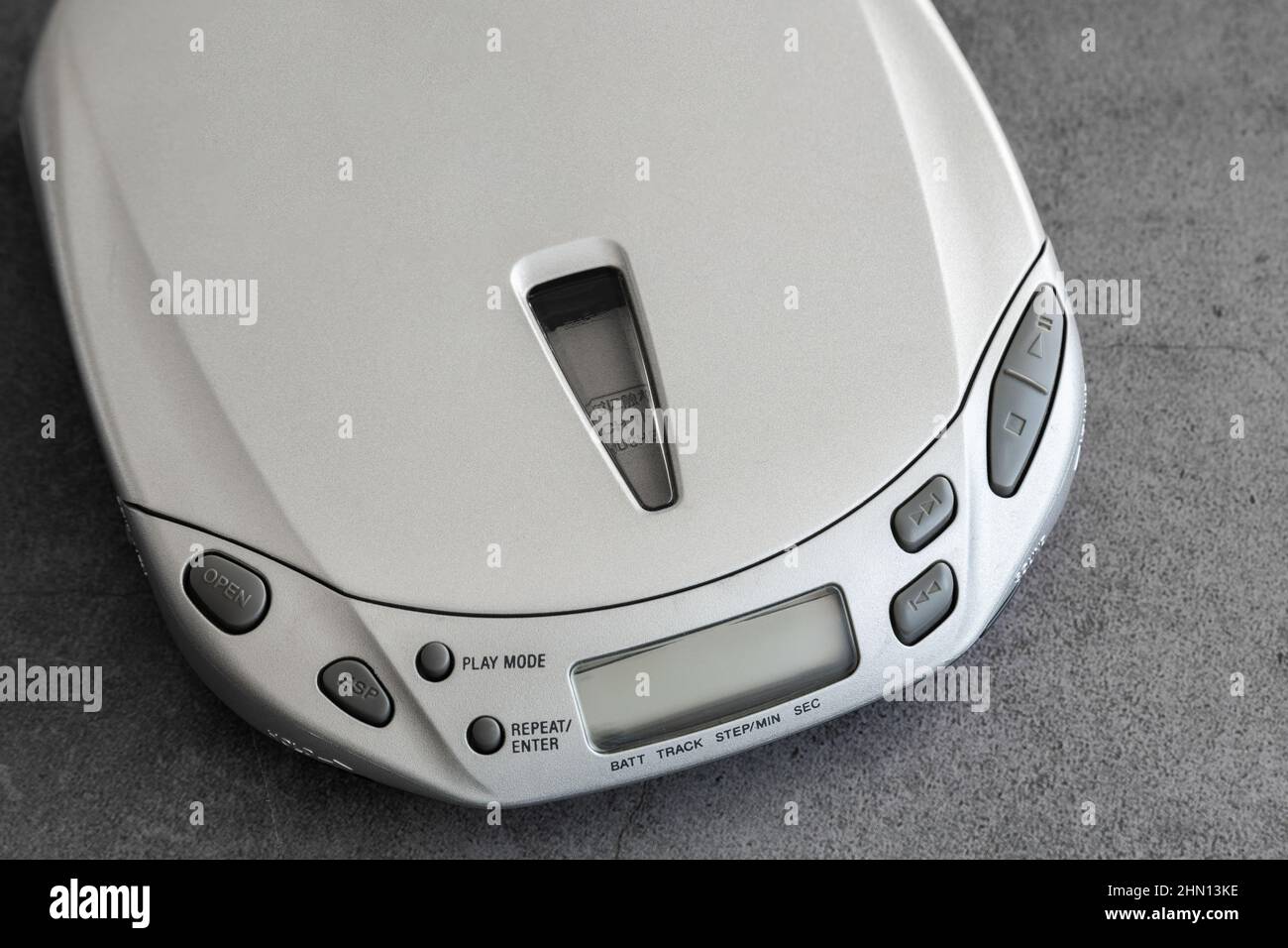 Tragbarer CD-Player Discman Stockfoto