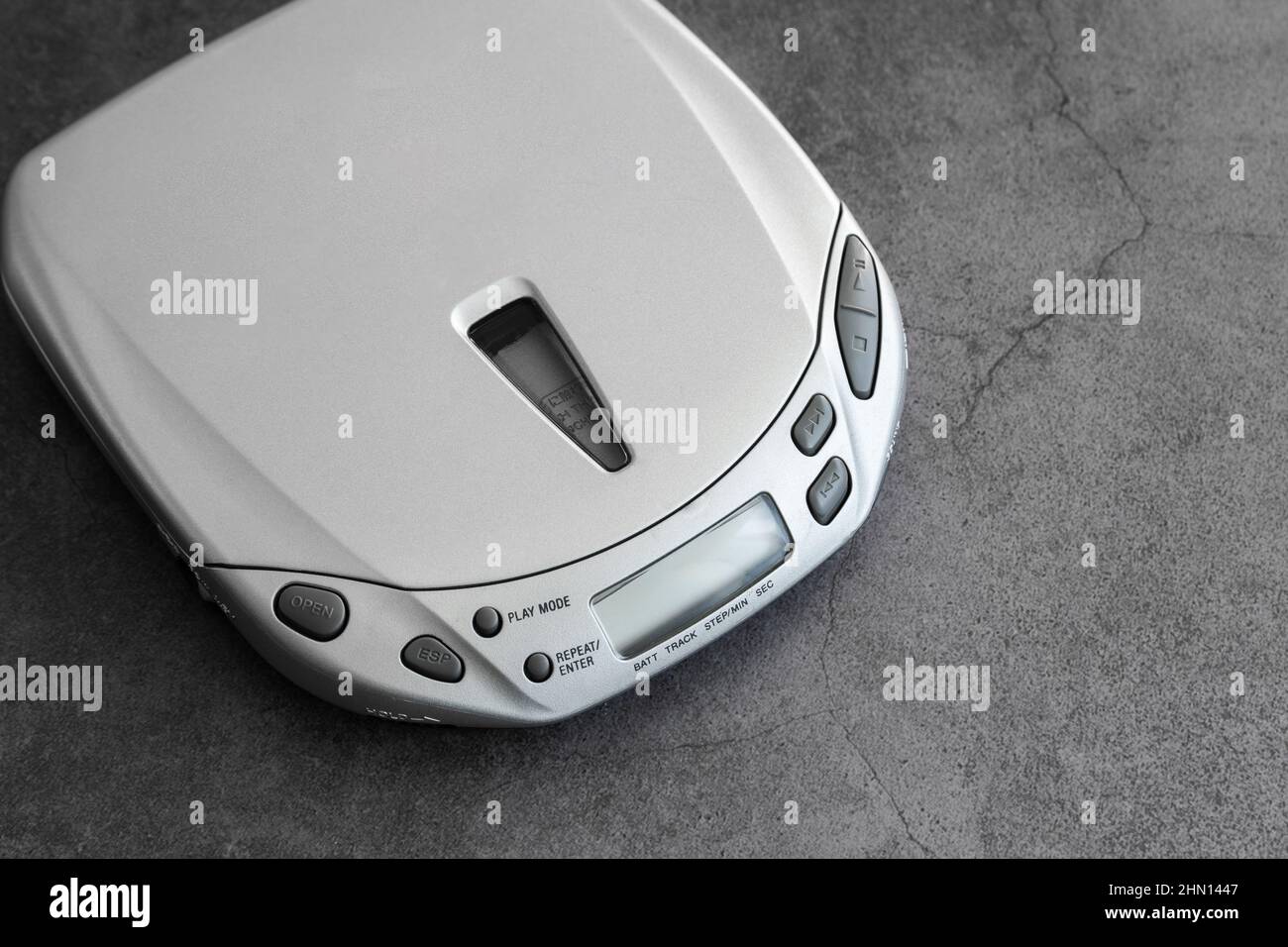 Tragbarer CD-Player Discman Stockfoto