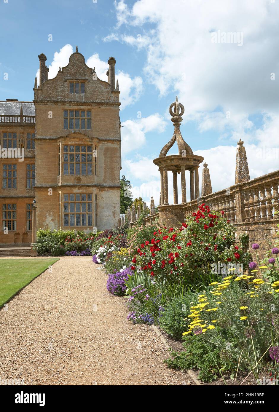 Montacute House and Gardens Stockfoto