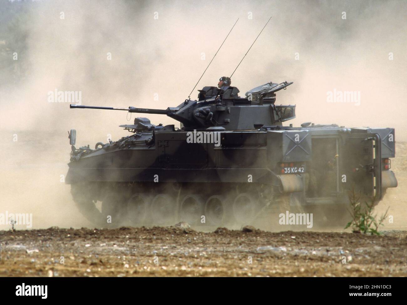 - Royal Army, gepanzertes Kampffahrzeug der Infanterie 'Warrior' - Royal Army, veicolo corazzato da combattimento per fanteria 'Warrior' Stockfoto