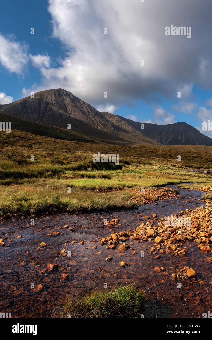 The Salt Coire nam Bruadaran auf Skye Scotland Stockfoto