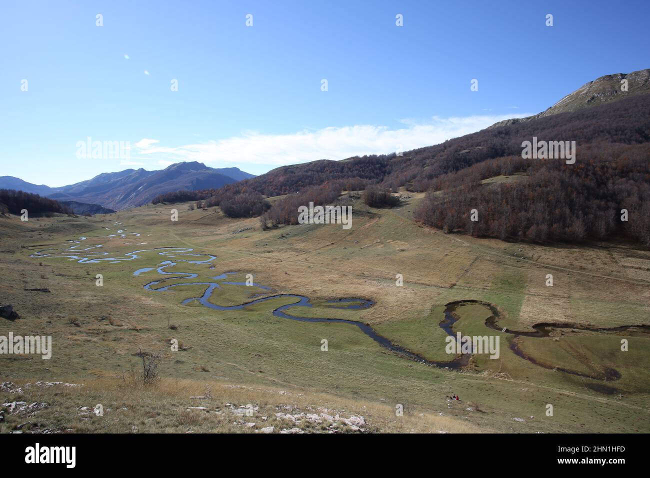 Schöne Landschaften von Bosnien und Herzegowina, Berge, Flüsse und Wälder Stockfoto
