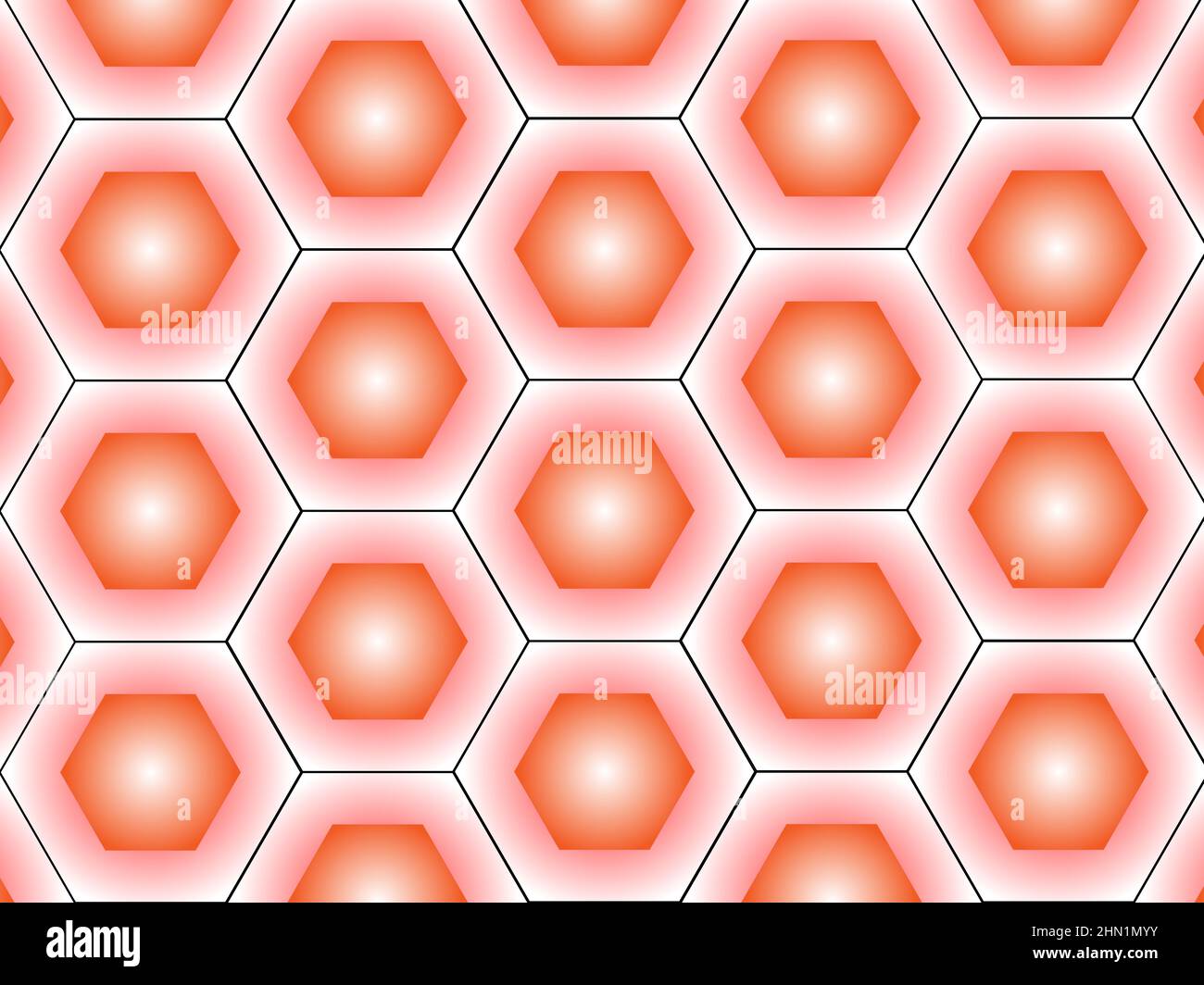 Ein illustrativer abstrakter Hintergrund mit Hexagon-Muster Stockfoto