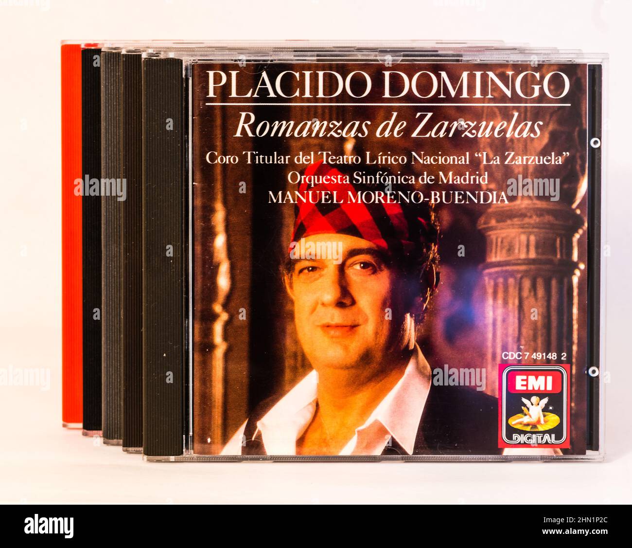 Memories of EMI - Placido Domingo Compact Disc. Stockfoto