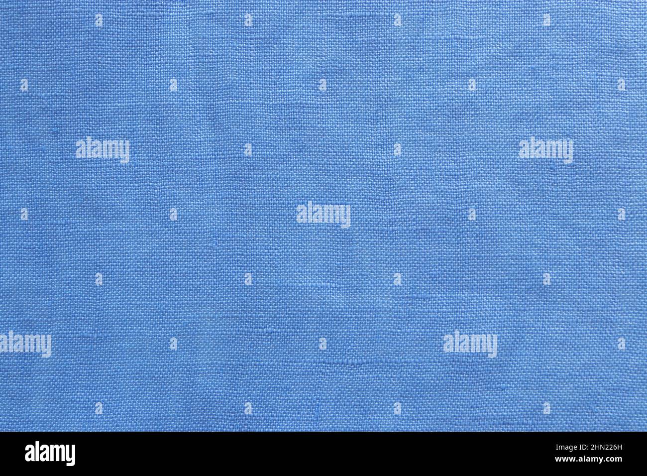 Periwinkle blaue Stoffmuster-Stoffmuster aus Leinen. Mode Farbtrends für das Jahr 2022. Stockfoto