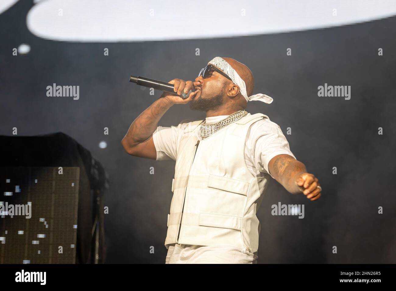 Jay Wayne Jenkins, bekannt unter seinem Künstlernamen Jeezy, ist ein US-amerikanischer Rapper während der Legendz 2022 der Streetz Miami Tour in der FLA Live Arena. Stockfoto