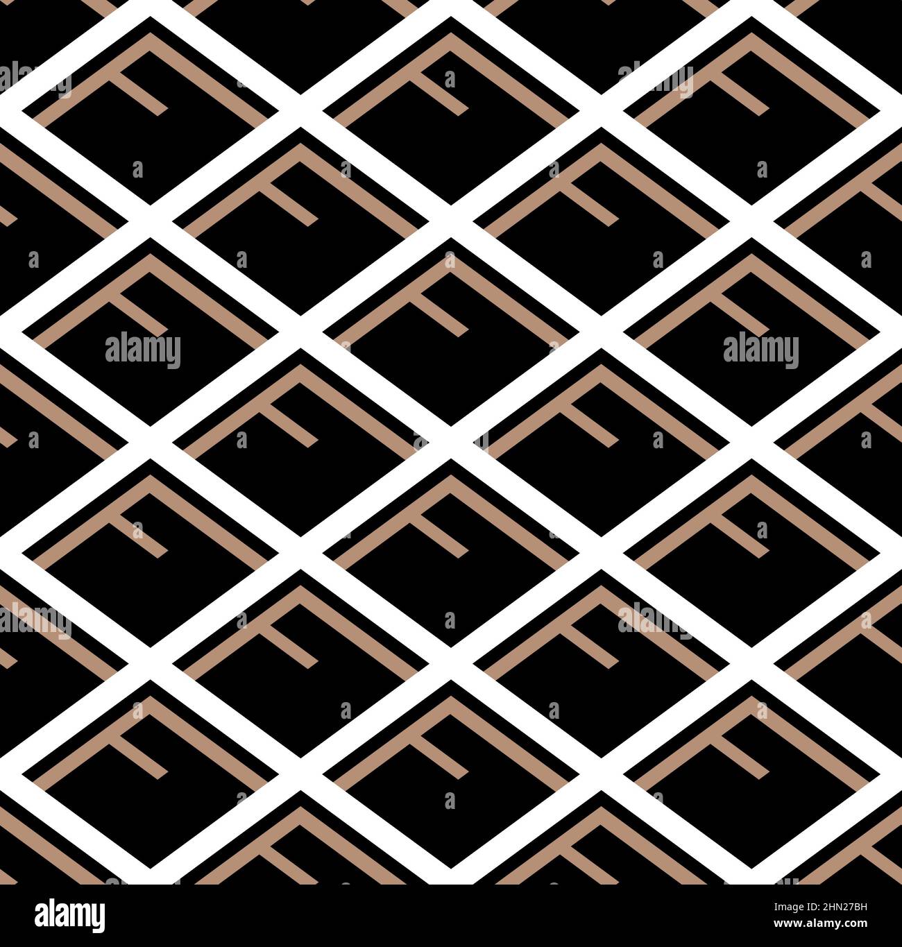 Nahtloses geometrisches Muster mit schrägen Linien Ready for Textile Prints. Stockfoto