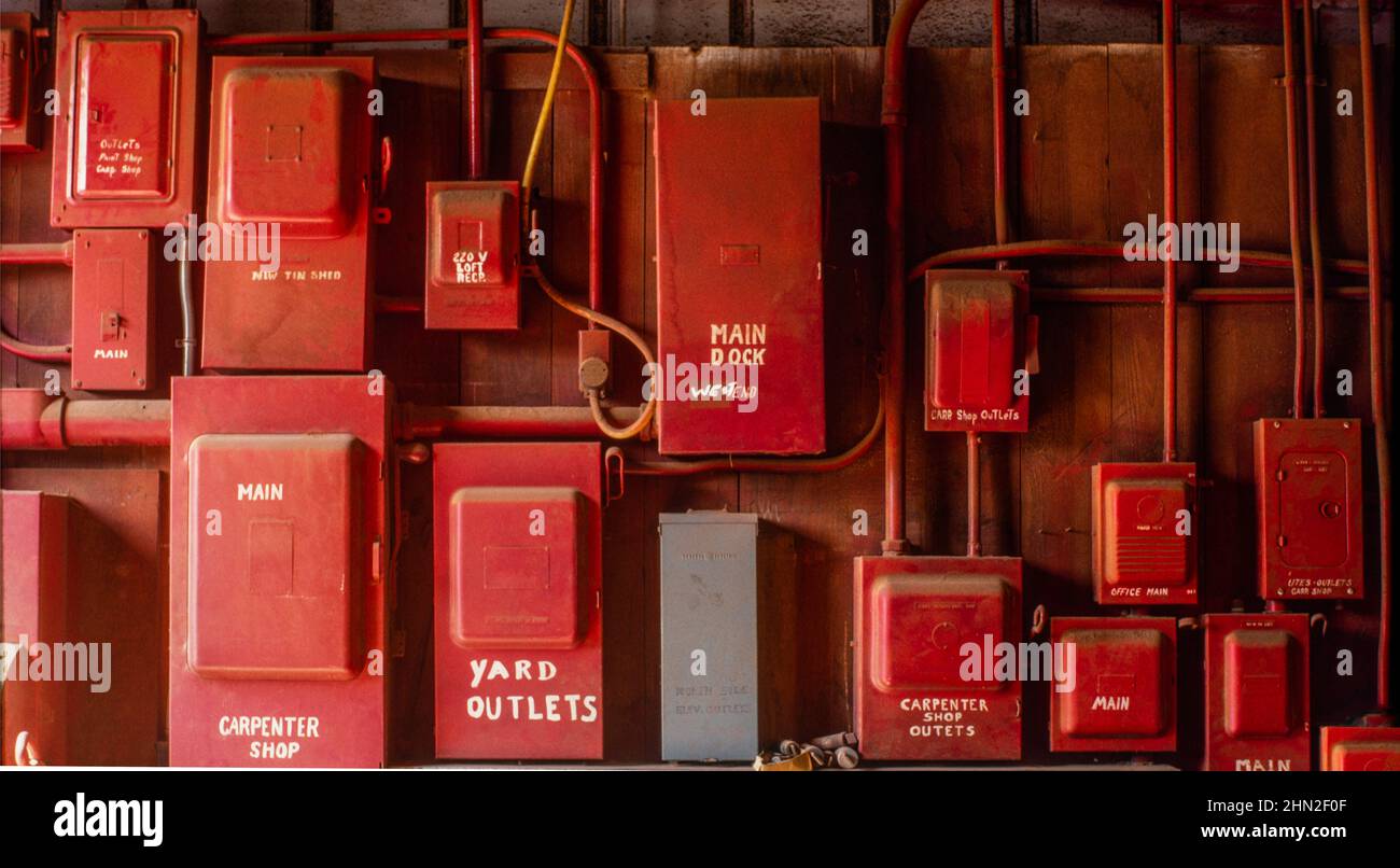 Elektrische Leistungsschalter in Brooklyn NYC Stockfoto