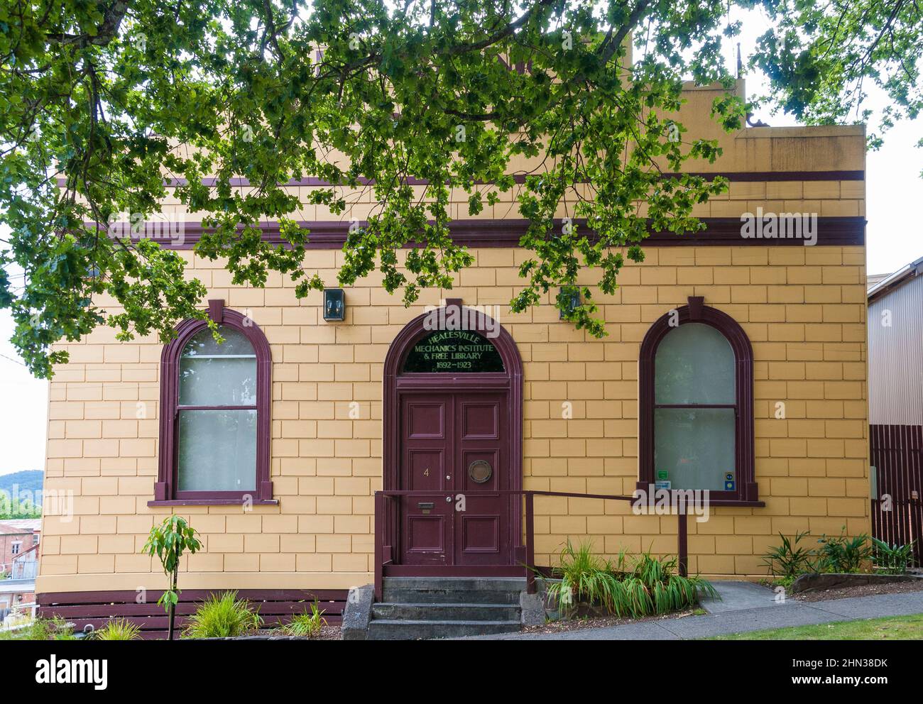 Historic Mechanics Institute & Free Library in Healesville, Victoria, Australien Stockfoto