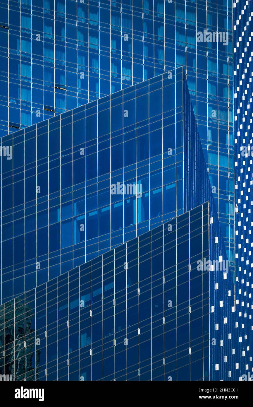 Stahl- und Glastürme, New York City Stockfoto